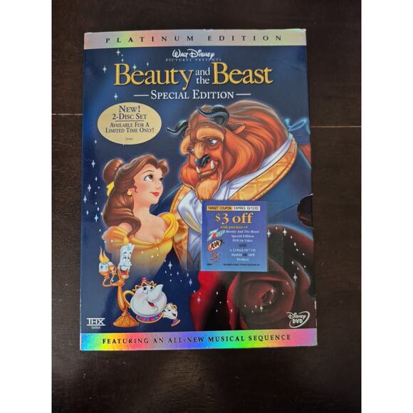 Sleeping Beauty Beauty and The Beast Movie Bundle DVDs Special Edition New - Picture 11 of 16
